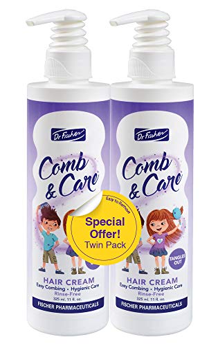 Dr. Fischer Hair Detangler, Cream Leave-In for Children, Rich in Rosemary Oil and Vitamin B5. For an Easy-To-Comb Hair 22 fl.oz. - Twin Pack - Image 1