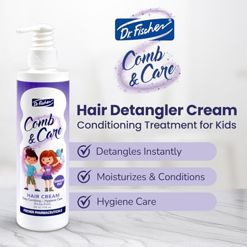 Dr. Fischer Hair Detangler, Cream Leave-In for Children, Rich in Rosemary Oil and Vitamin B5. For an Easy-To-Comb Hair 22 fl.oz. - Twin Pack - Image 3