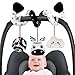 GKDOMS Baby Spiral Hanging Stroller and Car Seat Toys Black and White High Contrast Sensory Toy Newborn Plush Activity Toys Party Favors Gifts for Baby Shower Zebra - Image 3