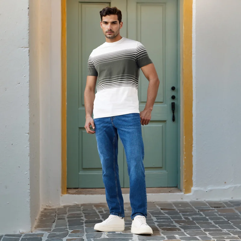 سبلاش فيڤ تيشيرت مطبوع بقصة عادية