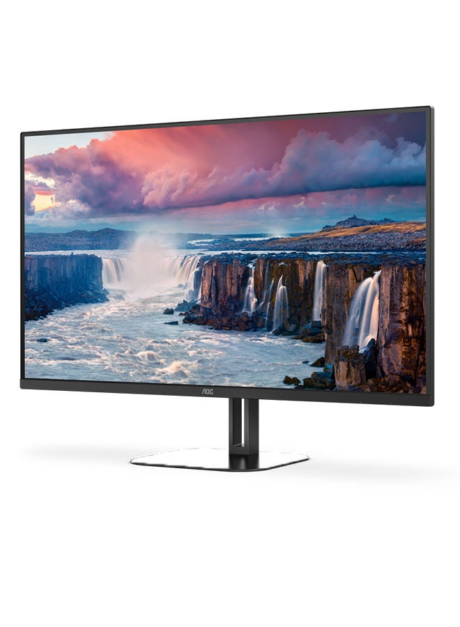 اي او سي شاشة Q32V5CE/BK VA مقاس 31.5 بوصة بدون إطار ولوحة QHD مع منفذ عرض HDMI ومكبرات صوت USB C بقدرة 5 وات - Image 2