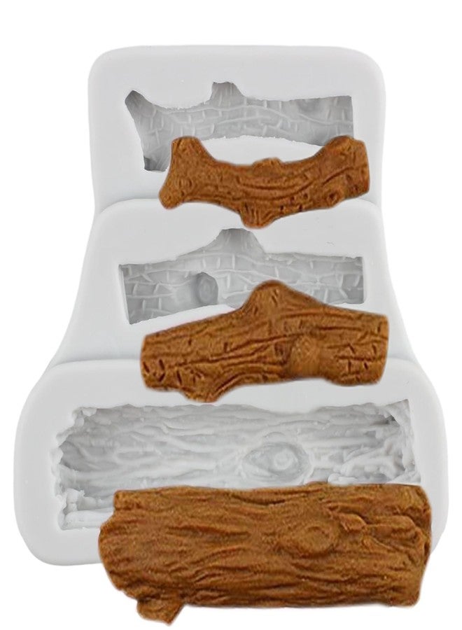 MINFEIDMS Forest Themed Fondant Molds Tree Trunk Silicone Mold For Cake Decorating Cupcake Topper Candy Chocolate Gum Paste Polymer Clay - Image 1