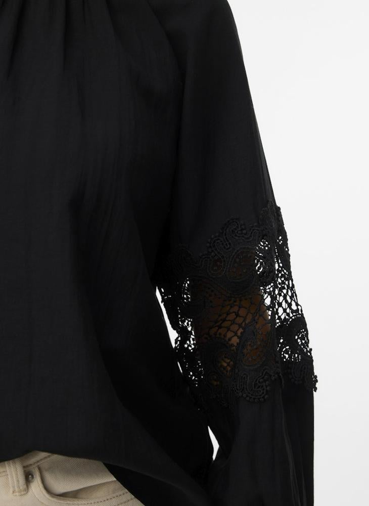 VERO MODA VMINDIRA L/S TOP WVN BTQ - Image 3