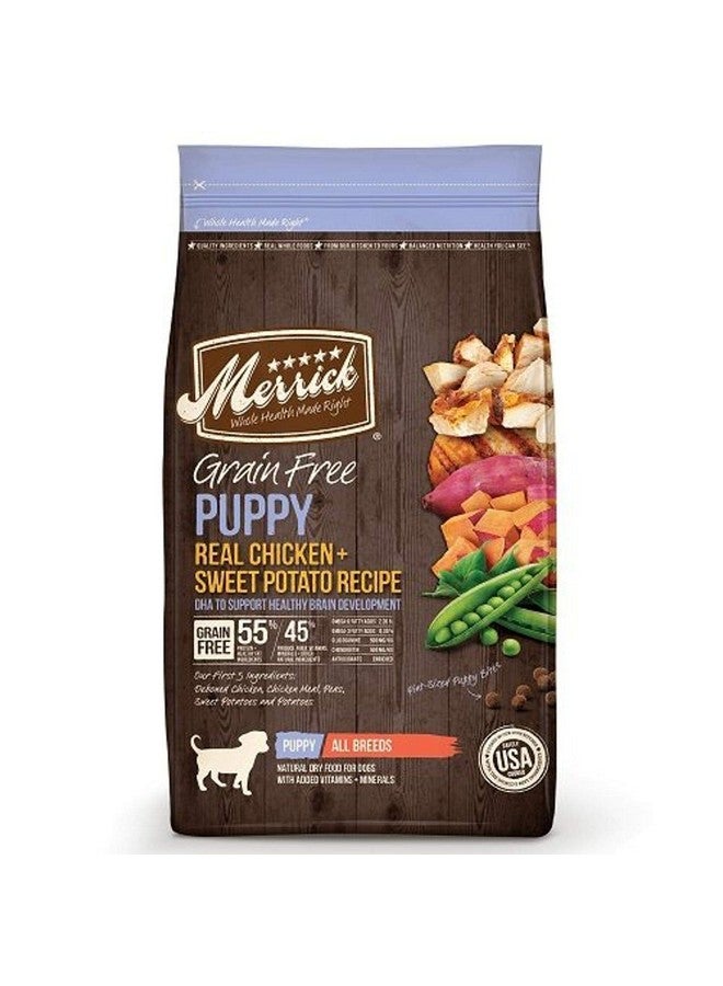 Merrick Grain Free Puppy Chicken Sweet Potato Recipe Dry Dog Food (4 lb) - Image 1