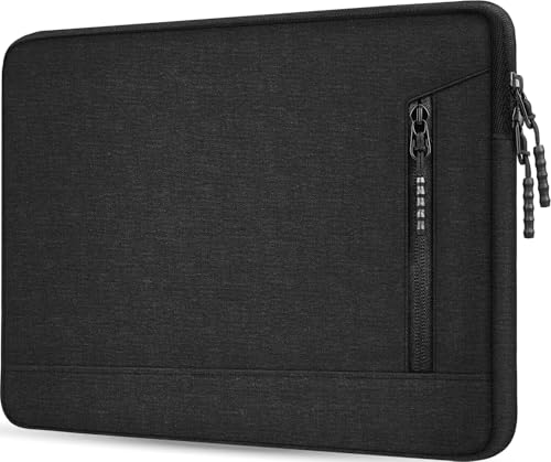 TEDNETGO Laptop Sleeve 14 inch, Shockproof Protective Laptop Case for Apple MacBook Pro, Water Resistant Portable Monitor Computer Bag with Pockets Computer Cover for HP, Dell, Lenovo, Asus, Black - Image 1