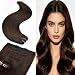 Senmy Clip in Hair Extensions Real Human Hair Thicken Double Weft 120g 7Pcs Thick Dark Brown Hair Extensions Clips in Human Hair 16 Inch Remy Human Hair Clip in Extensions For Black Women - Image 2