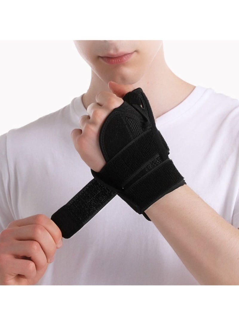 AOLIKES Wrist Support Band, Wristband Thumb Stabilizer, Flexible Splint Wrist Thumb Support Brace, Comfortable Wrist Sleeve For Pain Roelf Typing Cycling Exercise, (Pack Of 2pcs, Type B Upgrade Beige) - Image 5