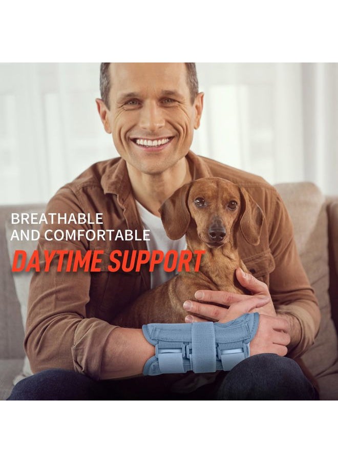 FEATOL Wrist Brace Carpal Tunnel for Women Men, Adjustable Night Sleep Support Brace with Splints Right Hand, Large/X-Large  - Image 4