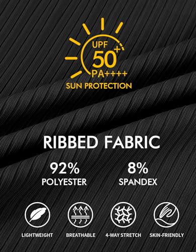 Charmo Women's Maternity Swimsuit One Piece Ribbed Push Up Pregnancy Bathing Suit Retro Ruffle Maternity Swimwear Black - Image 5