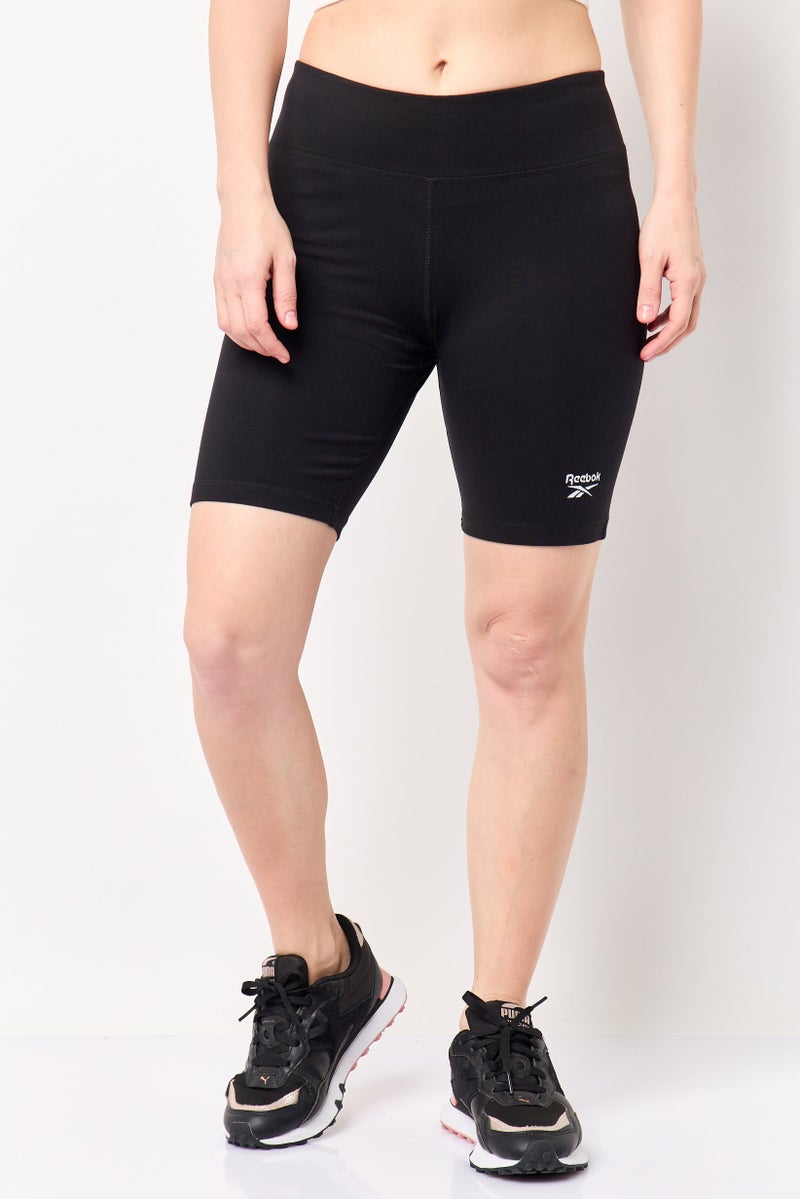 Reebok Women Fitted Training Shorts, Black - Image 1