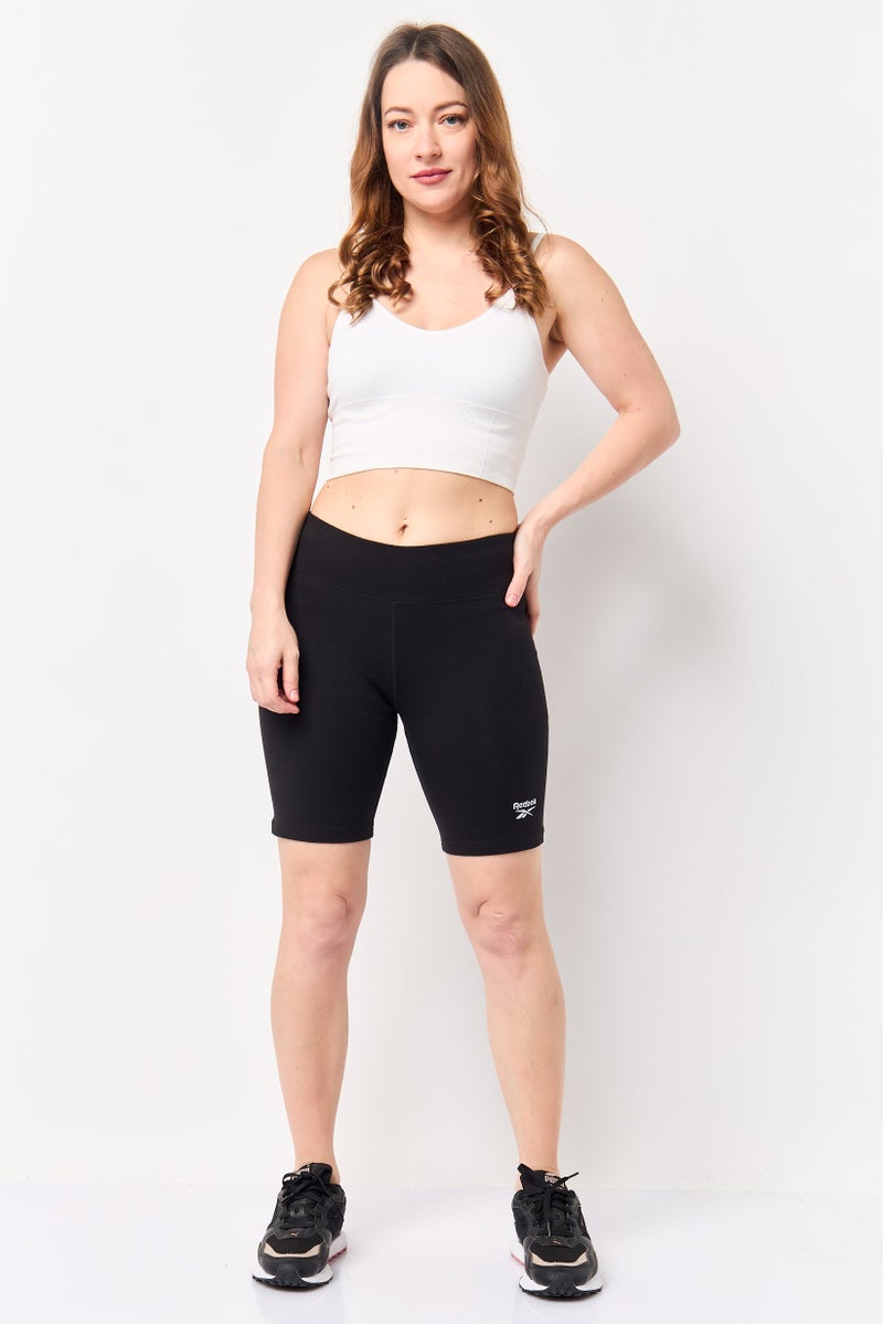 Reebok Women Fitted Training Shorts, Black - Image 2
