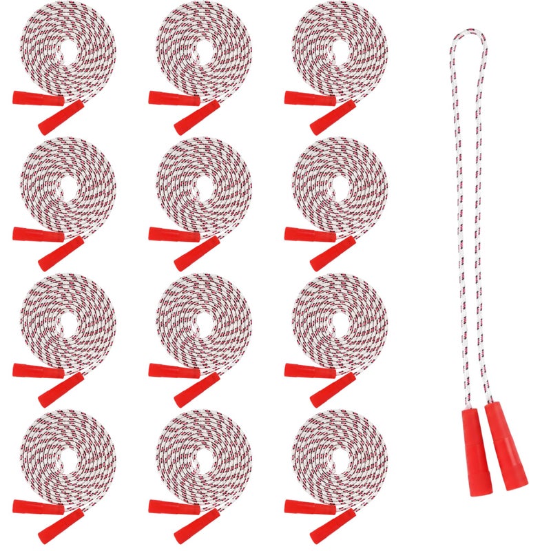 ArtCreativity 84 Inch Nylon Ropes for Kids Pack of 12 Durable Jump Ropes with Plastic Handles Healthy Indoor and Outdoor Activity Classroom Gifts Party Favors Gifts for Boys and Girls - Image 2