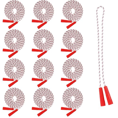 ArtCreativity 84 Inch Nylon Ropes for Kids Pack of 12 Durable Jump Ropes with Plastic Handles Healthy Indoor and Outdoor Activity Classroom Gifts Party Favors Gifts for Boys and Girls - Image 1