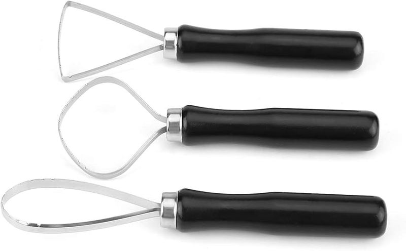 3 قطع من أدوات الحلقة السلكية الفولاذية لنحت الطين للسيراميك والخشب والحرف اليدوية DIY - Image 4