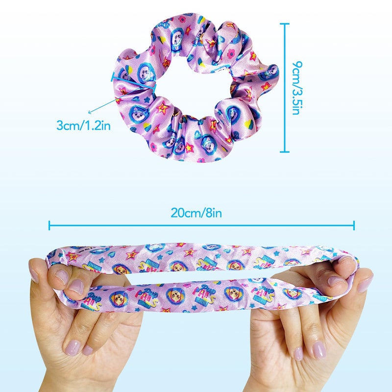 Luv Her Paw Patrol Hair Accessories Set - 9 inch Detangling Brush, 4 Scrunchies & Hair Ties for Girls - Image 5