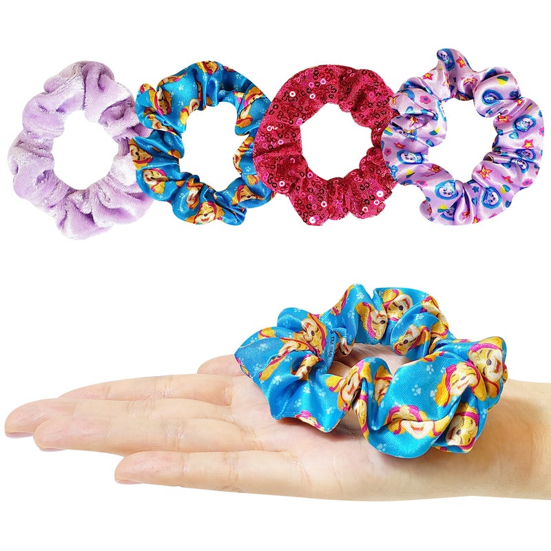 Luv Her Paw Patrol Hair Accessories Set - 9 inch Detangling Brush, 4 Scrunchies & Hair Ties for Girls - Image 4