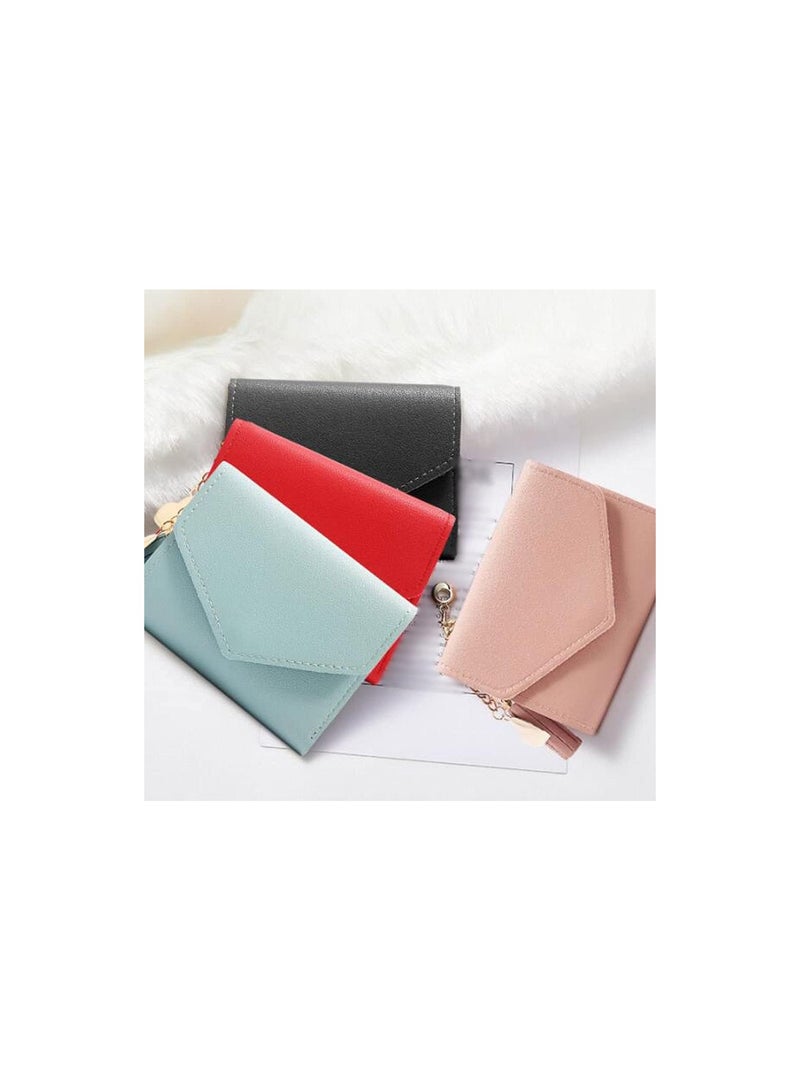 NEX Short Wallet Women Purse Multi-card Multifunction Card Holder Coin Purse Fashion Simple Three Fold Short Clip Female Mini Wallet  - Image 3