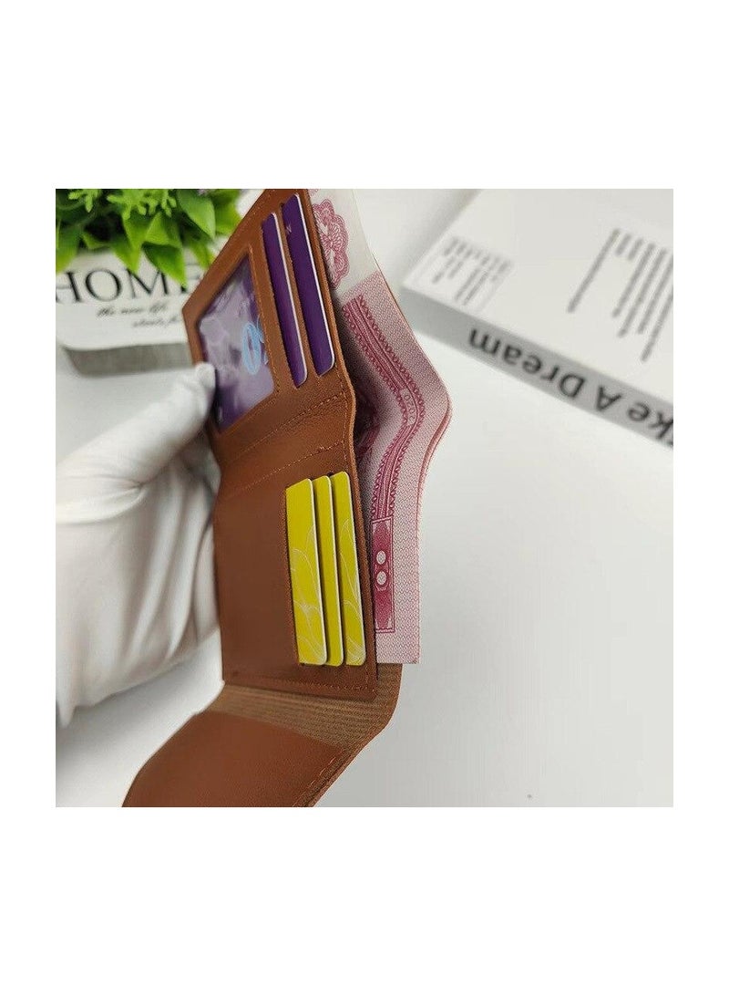 NEX Short Wallet Women Purse Multi-card Multifunction Card Holder Coin Purse Fashion Simple Three Fold Short Clip Female Mini Wallet  - Image 4