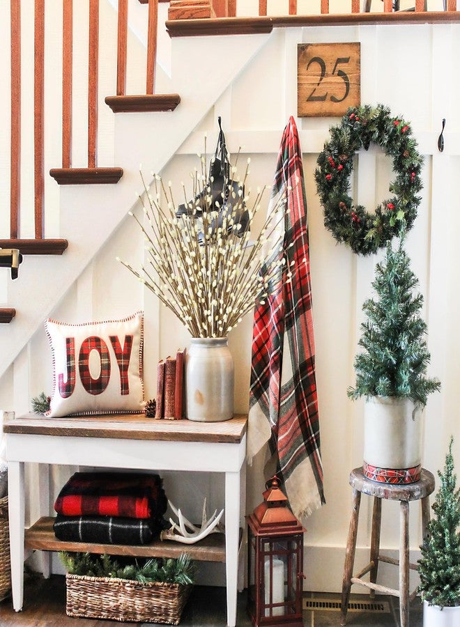 GhuaH 10 Pcs Winter Decorations Artificial Berry Stems White Christmas Picks Branches Cream Berries Stems for Floral Arrangements Christmas Tree Holiday Home Xmas DIY Crafts Party Decor Centerpieces - Image 3