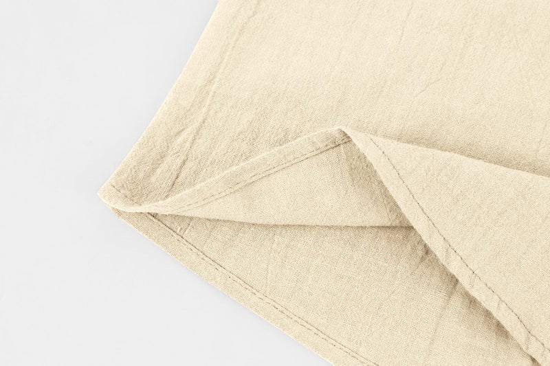 Ryannology Mens Linen Shirts Henley 3/4 Sleeve Casual Cotton T-Shirt Regular-Fit Lightweight Beach Yoga Tunic Tops - Image 5