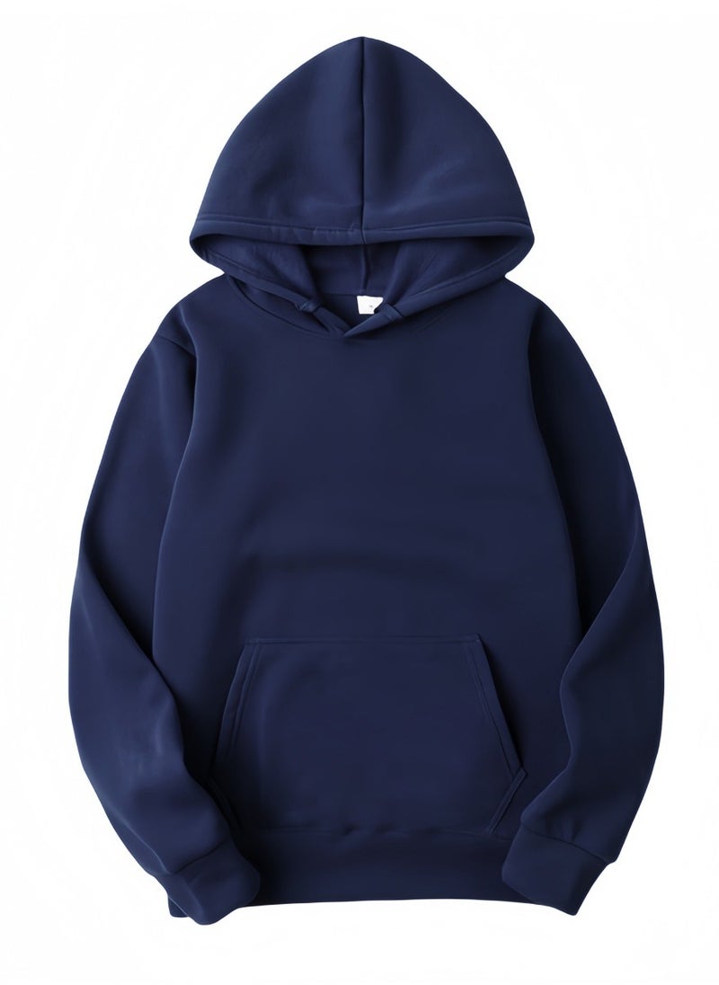 KUYING New Pullover Hoodie Sports Solid Color Casual Sweatshirt  - Image 1