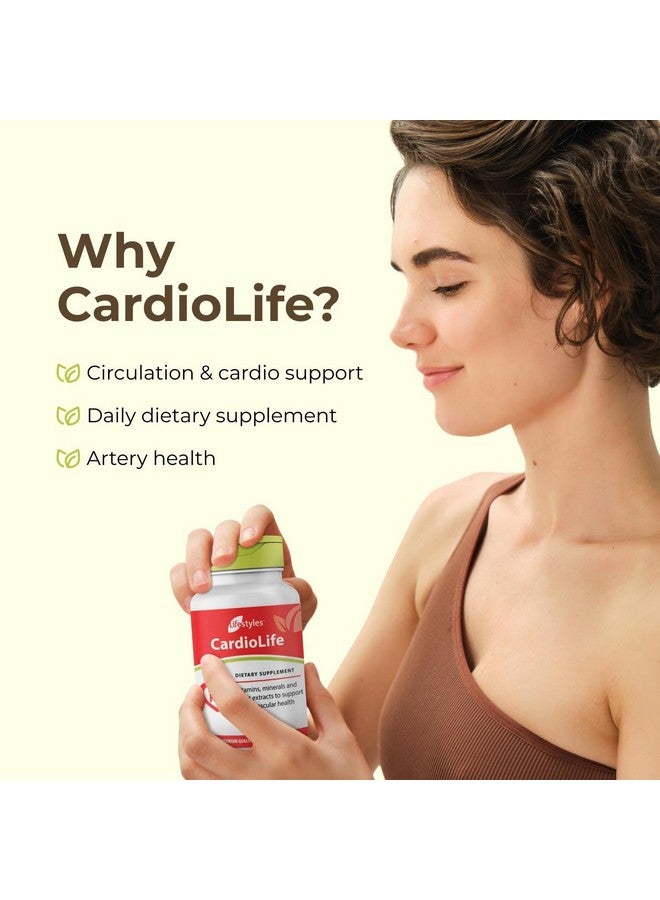 Intra Lifestyles CardioLife Supplement - Herbal Heart Health Support with Vitamin K2 (MK7), Folic Acid, Beetroot, Cayenne Extract & More - Made in Canada - 60 Capsules - Image 5