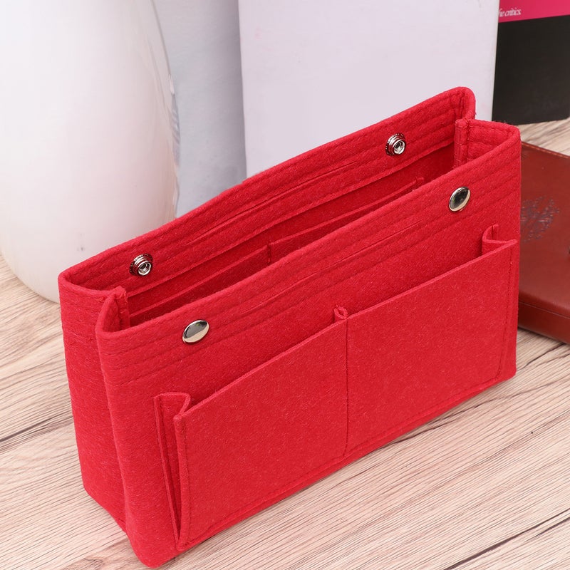 Foldable Felt Storage Bag Makeup Organizer Multi-functional Cosmetic Storage Bag Women Handbag - Image 5