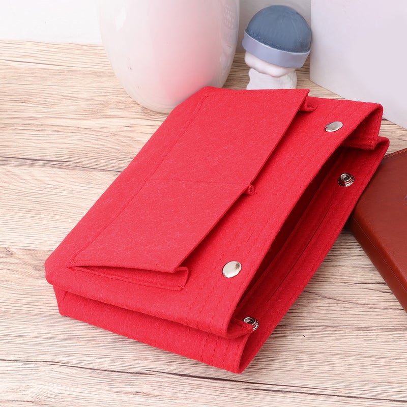 Foldable Felt Storage Bag Makeup Organizer Multi-functional Cosmetic Storage Bag Women Handbag - Image 4