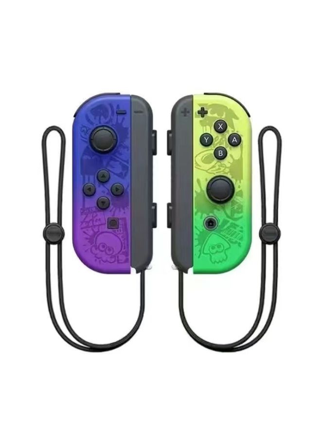 Joycon Game Handle Left And Right Separation Handle Wireless Bluetooth Belt Wake-up With Hand Rope Switch Handle Cross-border-Product Color:Spray Color 3 (with Original Metal Rail Bracelet)  - Image 1