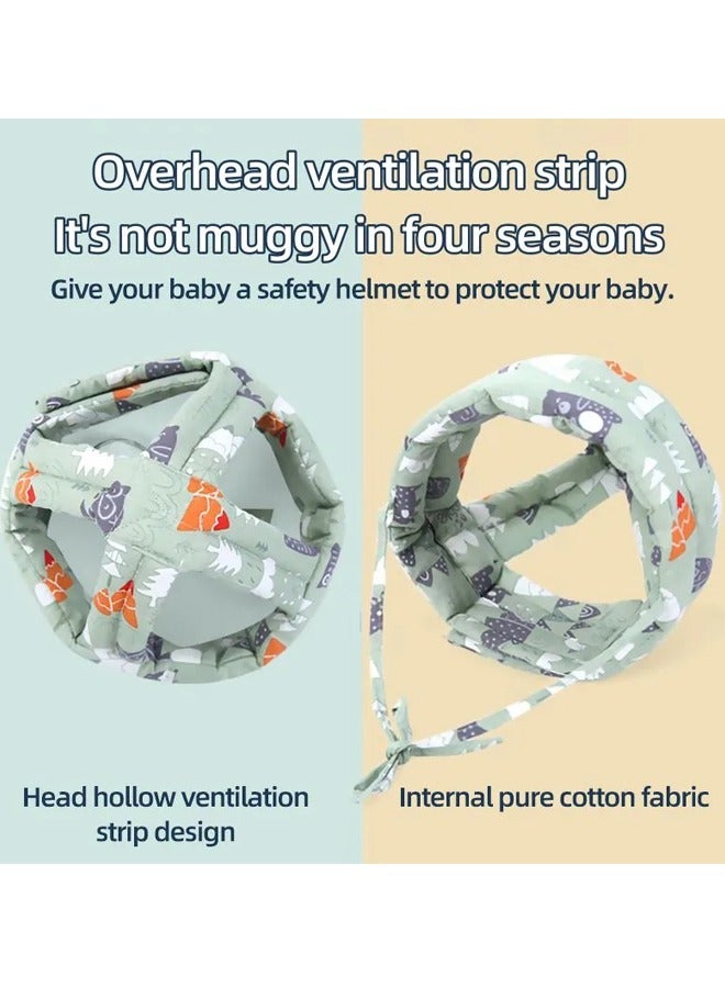 Baby Helmet for Crawling and Walking| Baby Head Protector| Infant Helmets| Toddler Baby Head Protection Cushion| Baby Safety Helmet Head Shaping for Learning to Walk Headguard Protective Harnesses Cap - Image 3