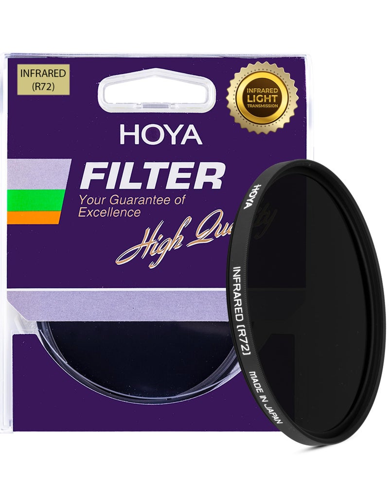 Hoya R72 Screw-in Infrared Lens Filter 62mm - IR Pass Filter for Camera Lens Effects, Range from 760nm and 860nm Light Transmission for Enhancing Creative Effects - Compatible with Mirrorless Cameras