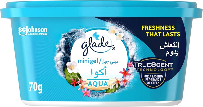 Glade Air Freshener Scented Gel with Aqua Scent, Car Freshener, 70 g - Image 1