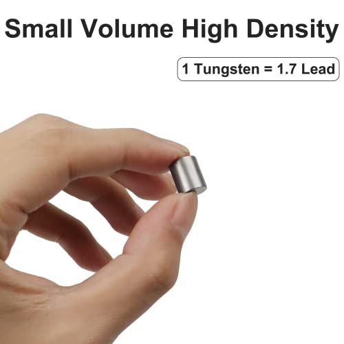 FunisFun 3.25oz Weights Tungsten for Pinewood Derby Car, Incremental Cylinders Weights with 5 Different Sizes for Fastest Derby Car Speed - Image 3