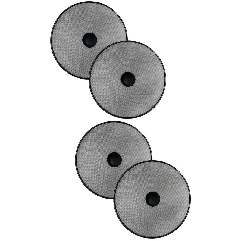 4 pcs Stainless Steel Splash Guard for Frying Pan Grease Splatter Screen Mesh Oil Proofing Lid - Image 1