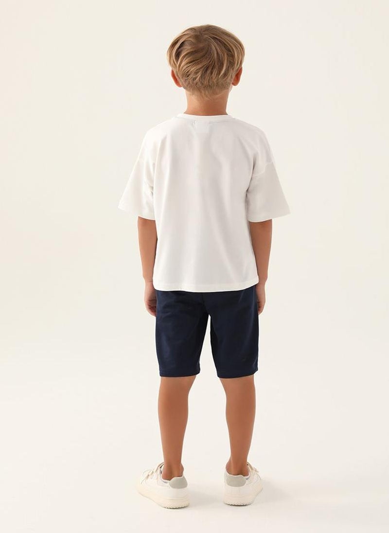 U.S. Polo Assn. U.S. Polo Assn. Boys Beige Bermuda Set  - Image 5