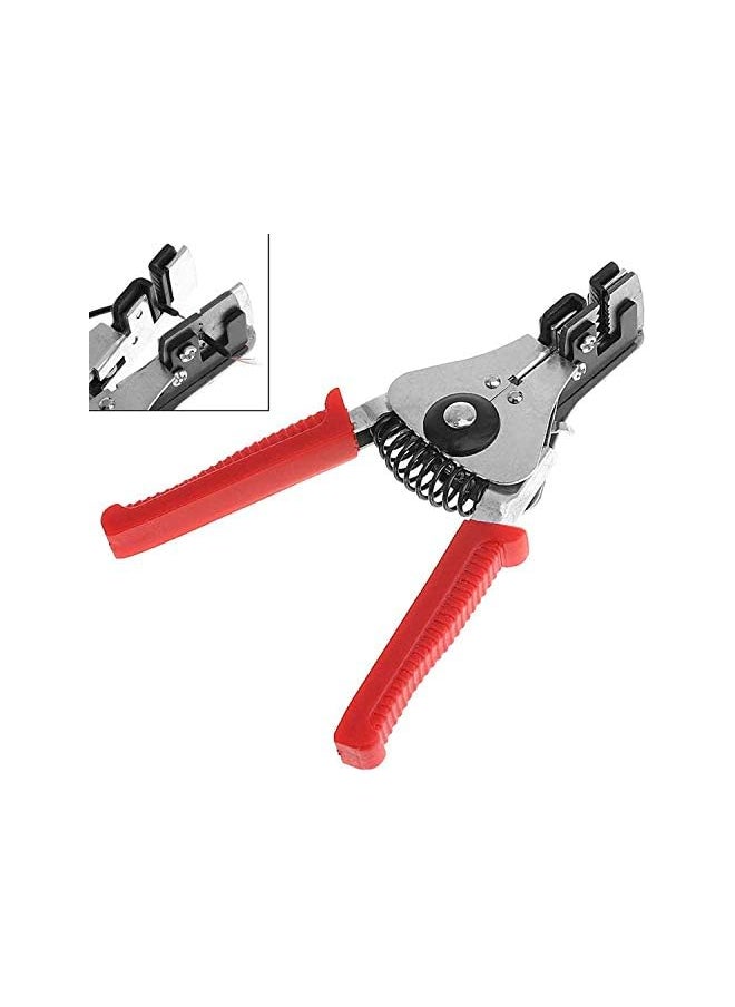 vesus - Wire Stripper, Stripper Cutter Compound Automatic Plier Hand Tool Self-Adjusting Cable and Terminal Crimper Red - Image 1