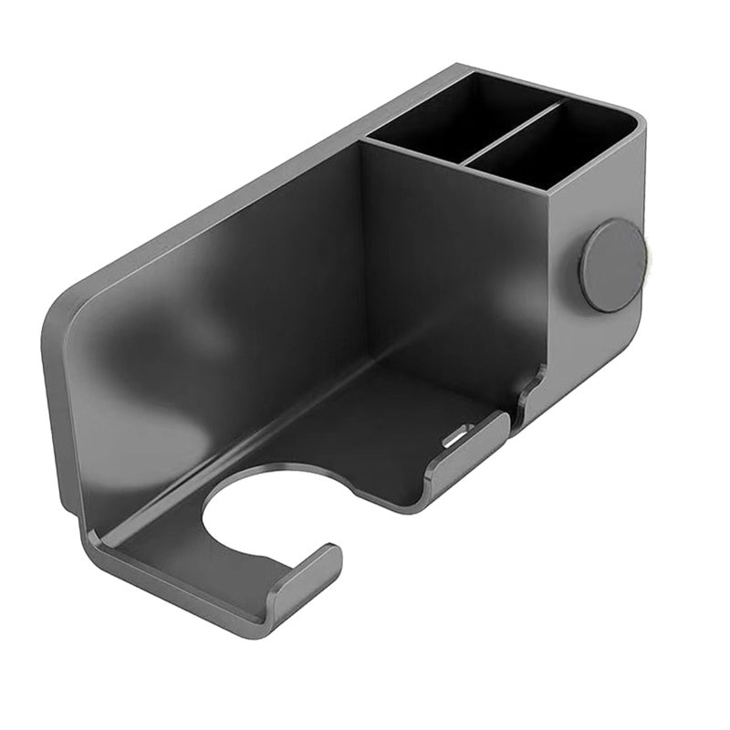 Hair Dryer Holder Wall Mounted Stable Saving Space Blow Dryer Hanger Waterproof Rustproof Plastic Blow Dryer Holder Rack for Bathroom - Image 2