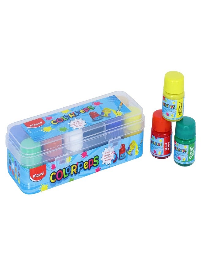 MAPED Color'Peps Poster Color Set - Pack of 12, Multicolor (827012) - Image 2