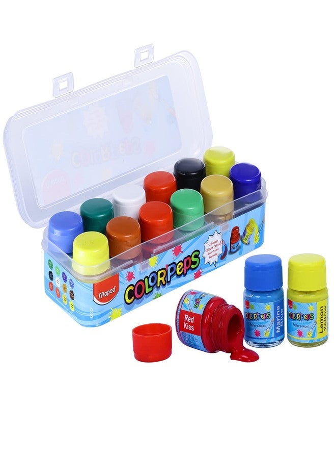 MAPED Color'Peps Poster Color Set - Pack of 12, Multicolor (827012) - Image 1