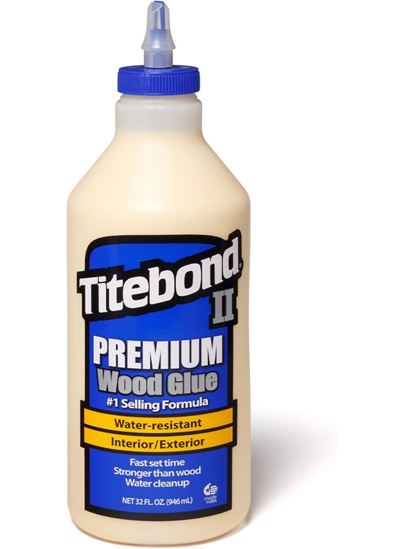 Titebond Franklin International 5005 Titebond II Premium Wood Glue, 32-Ounce Bottle 