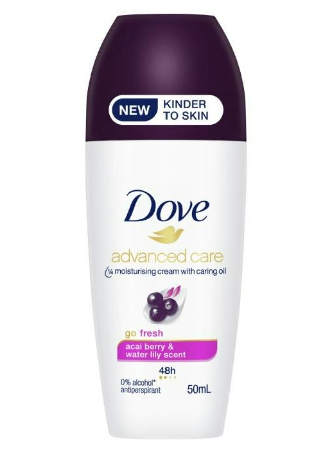 دوف رول أون للعناية المتقدمة برائحة التوت الآساي وزنبق الماء 50 مل