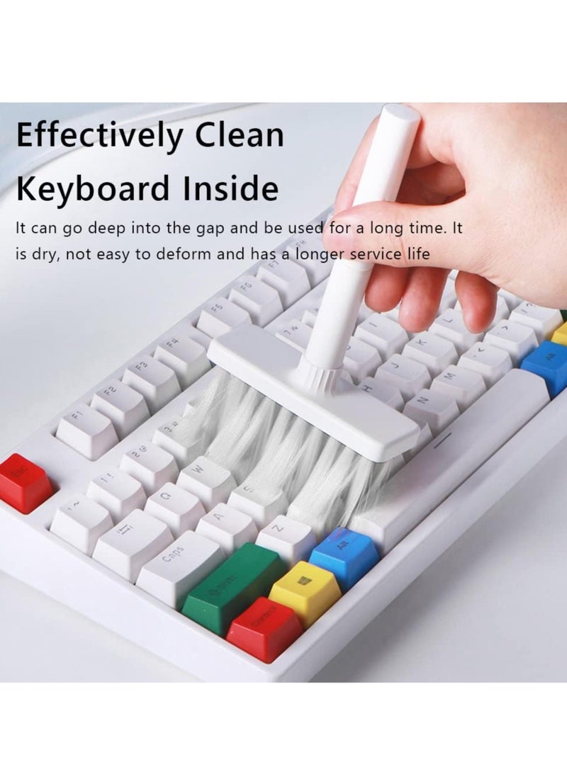 5 in 1 Keyboard Cleaning Brush Kit,Multifunctional Earbuds Cleaner with Keycap Puller,Cleaning Tools for Mechanical Keyboard,PC Laptop and Earphone