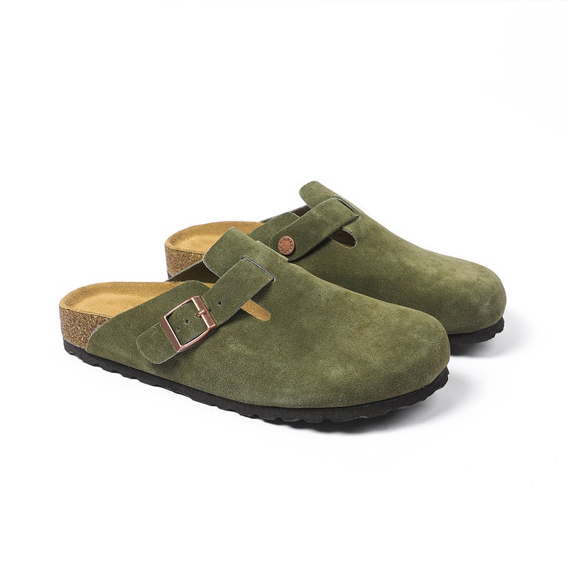 Birkenstock Sandals Spring/Summer New Arrival Unisex Outdoor Slippers Casual Closed-Toe Retro Half-Slippers
