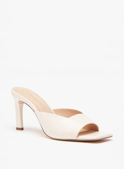سيليست Women's Solid Slip-On Sandals with Stiletto Heels