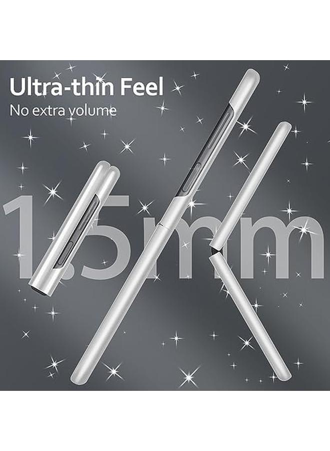 erorex Z Flip 5 Glitter Case For Samsung Galaxy Z Flip5 5G Phone Case For Women Girls Luxury Bling Rhinestone Diamond Case Samsung Flip 5 Case Cover 6.7" Crystal Bling Case Silver - Image 3