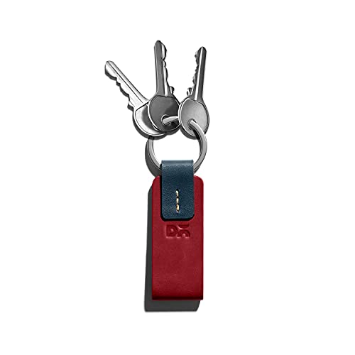 DailyObjects Hand Stitched Trooper Durable Crunch Leather Keyring (Red) - Image 5