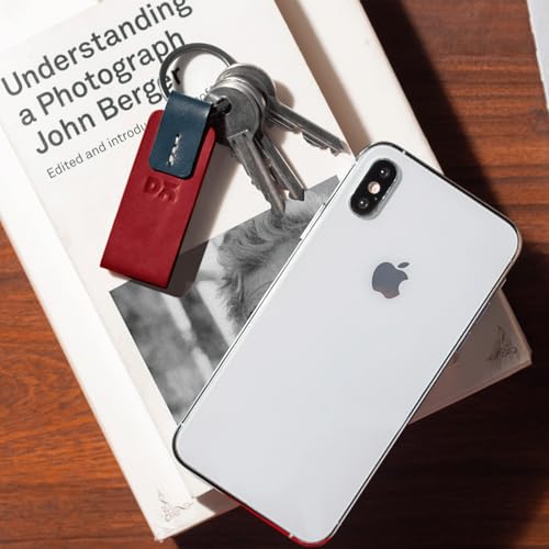 DailyObjects Hand Stitched Trooper Durable Crunch Leather Keyring (Red) - Image 3