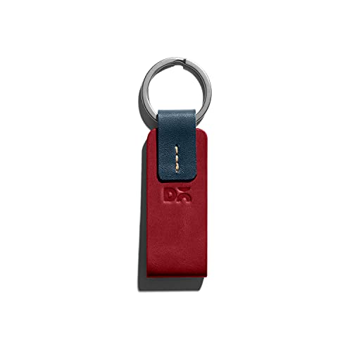 DailyObjects Hand Stitched Trooper Durable Crunch Leather Keyring (Red) - Image 1