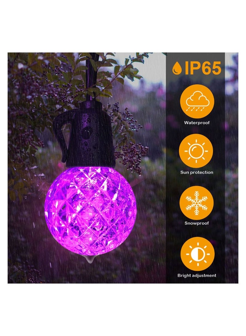 Cool Baby COOLBABY Outdoor Garden Multicolor High Voltage String Lights 50Ft G40 Outdoor Lights with 20 Bulbs - Image 4