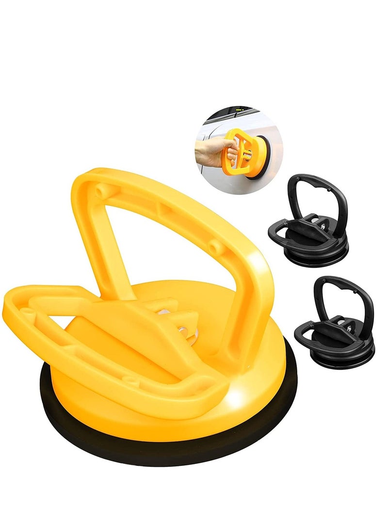 Excefore رافعة أكواب الشفط لإصلاح خدوش السيارة، ساحب كبير، رافعة قوية بمقبض زجاجي، رفع الزجاج والبلاط والمرايا والجرانيت وتحريك الأشياء، عبوة من 3 قطع - Image 1